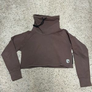 Born Primitive Brown Crop Hoodie